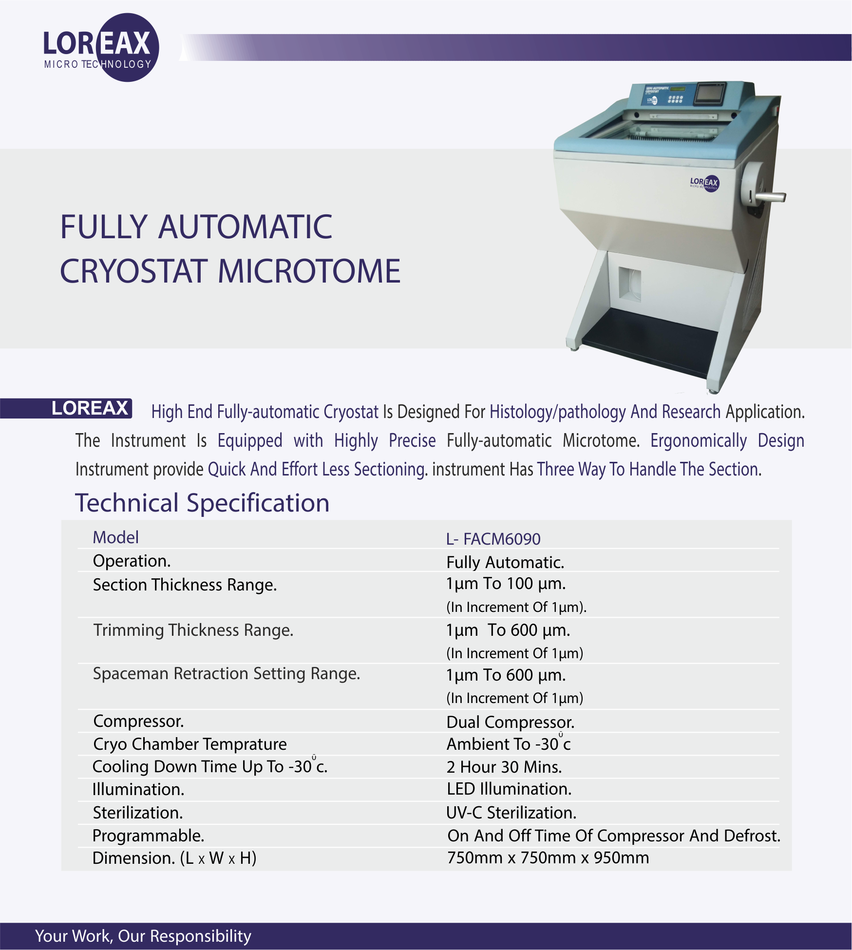 Fully Automatic Cryostat Microtome