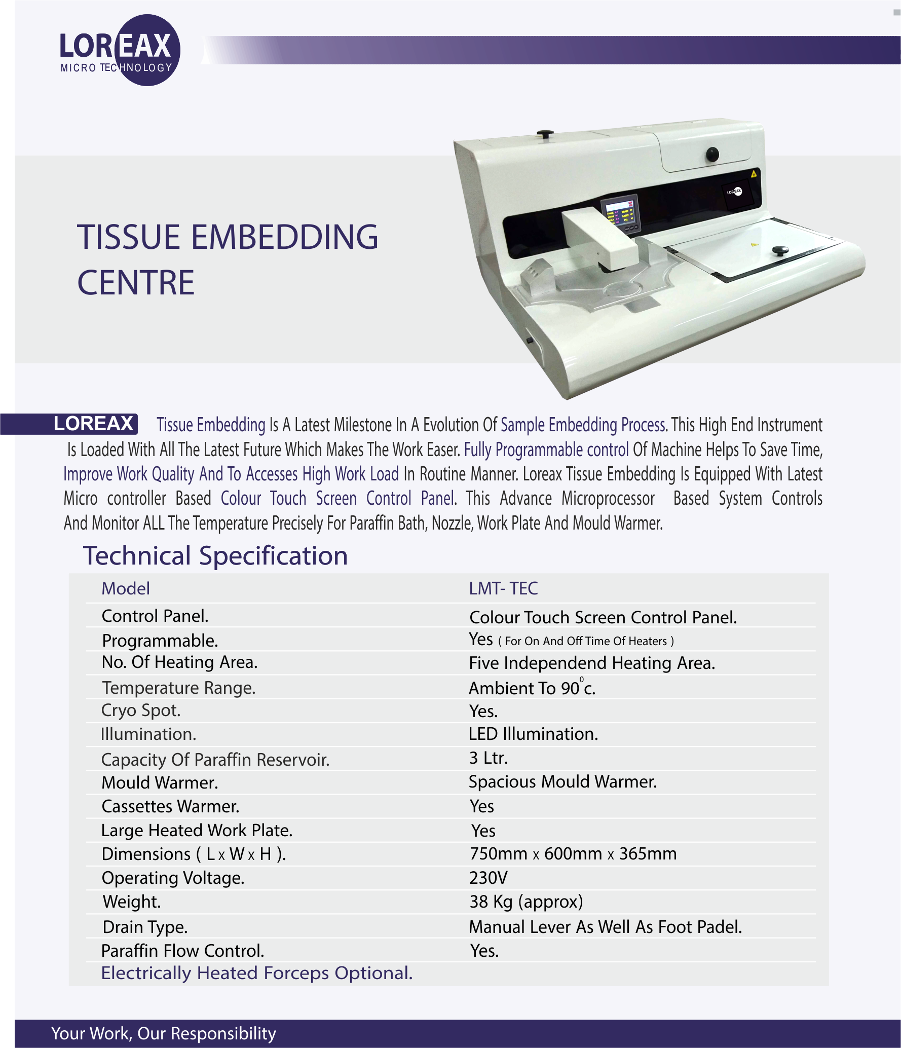 Tissue Embedding Station