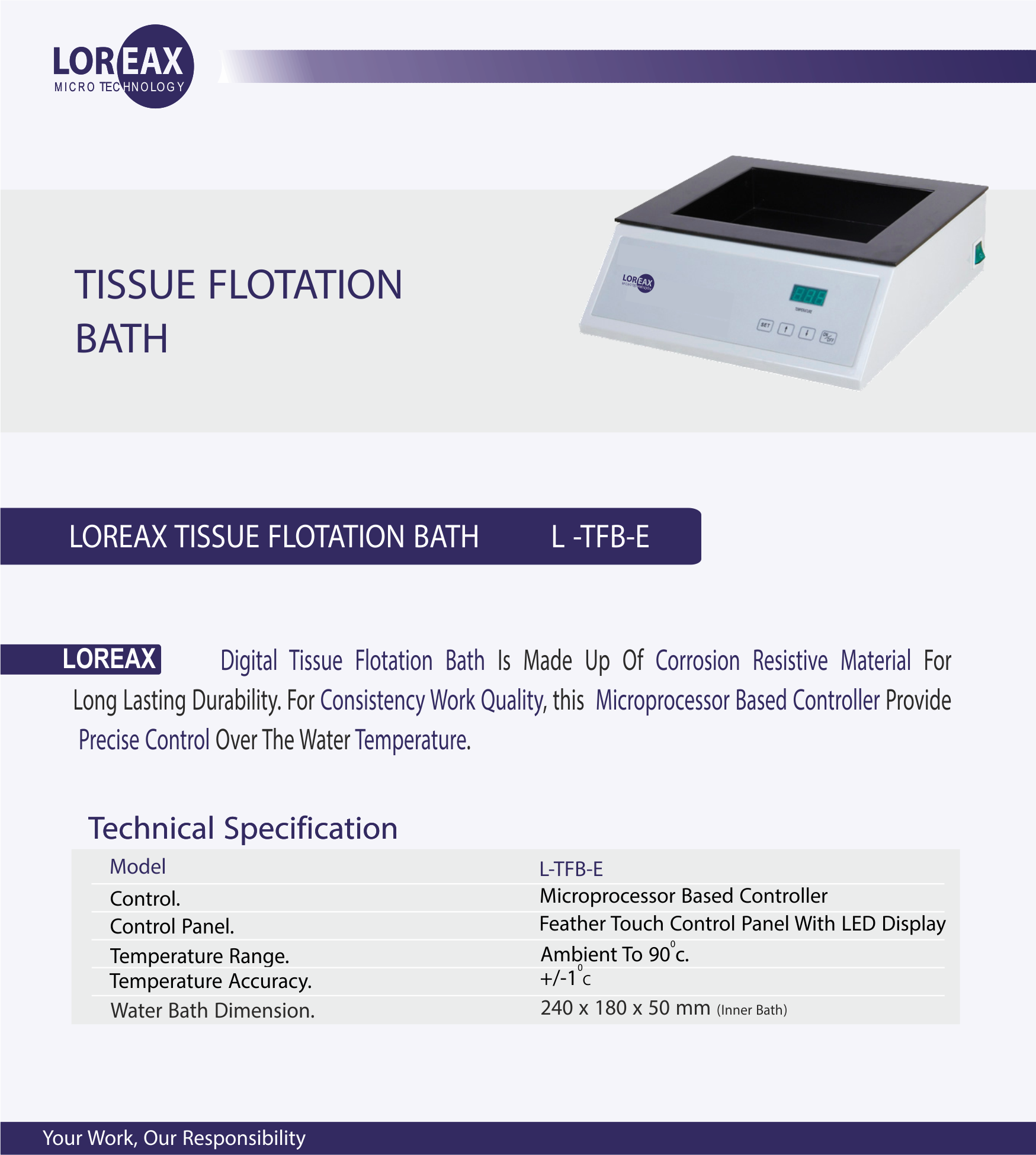 tissue flotation bath digital